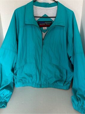 Pacific Trail Turquoise Lightweight Windbreaker Jacket - Women's